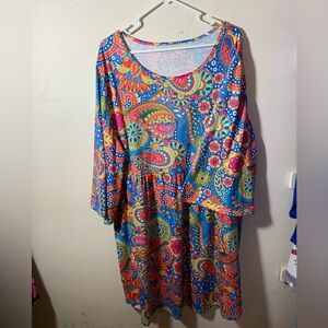 Colorful Paisley Women's Dress